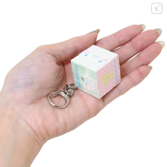 Japan Sanrio Keychain Puzzle Cube Rubik's Cube - Cinnamoroll - 2