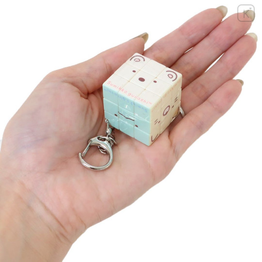 Japan San-X Keychain Puzzle Cube Rubik's Cube - Sumikko Gurashi / Face - 2