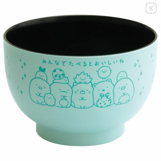 Japan San-X Soup Bowl - Sumikko Gurashi / Message Green - 1