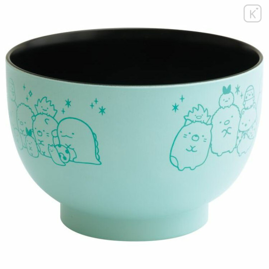 Japan San-X Soup Bowl - Sumikko Gurashi / Message Green - 2