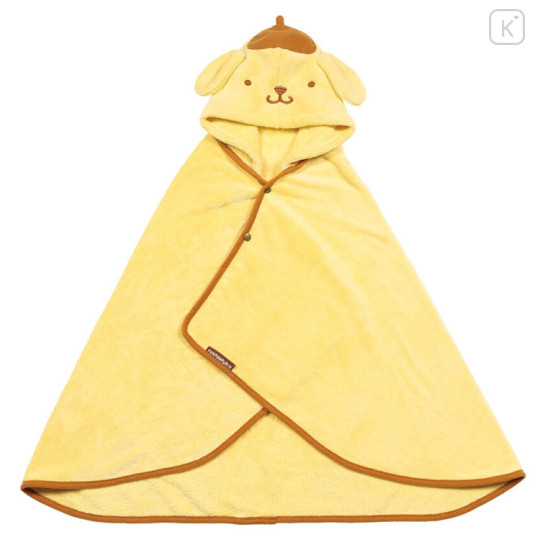 Japan Sanrio Quick Drying Bath Towel with Cap - Pompompurin - 1