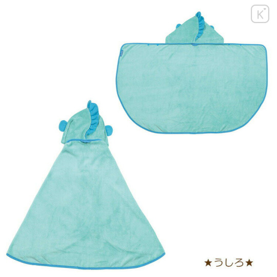Japan Sanrio Quick Drying Bath Towel with Cap - Hangyodon - 3