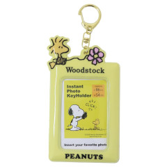 Japan Peanuts Pass Case Keychain - Woodstock / Light Yellow