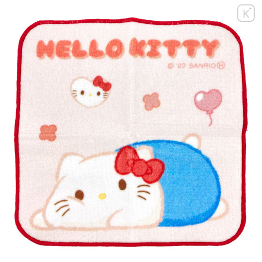 Japan Sanrio Funyumaru Handkerchief - Hello Kitty - 1