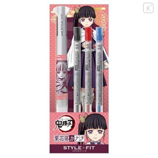 Japan Demon Slayer Style Fit 3 Color Multi Gel Pen - Kanao Tsuyuri - 1