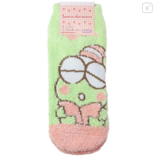 Japan Sanrio Fluffy Socks - Keroppi / Sleepy - 1