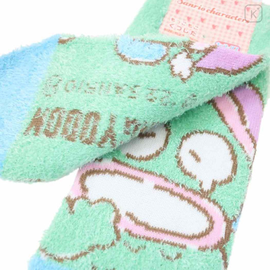 Japan Sanrio Fluffy Socks - Hangyodon : Sleepy - 2