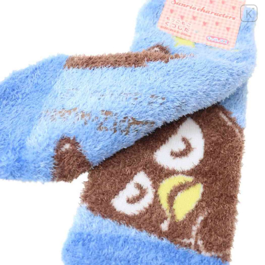 Japan Sanrio Fluffy Socks - Bad Badtz-maru / Sleepy - 2