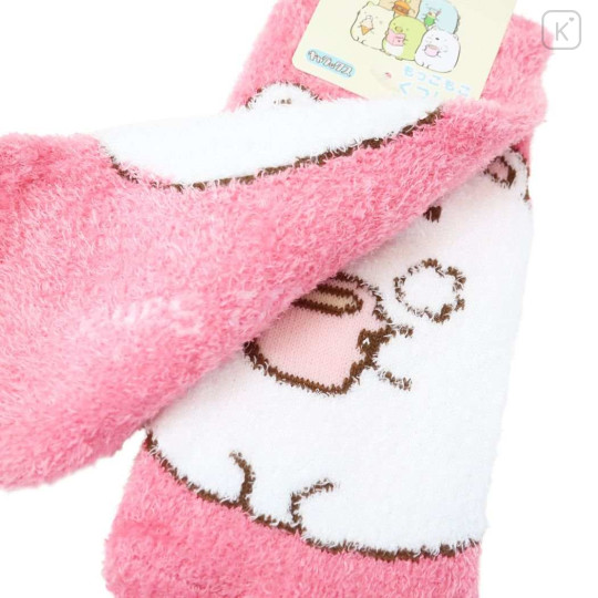 Japan San-X Fluffy Socks - Sumikko Gurashi : Shirokuma Cherry Pink - 2