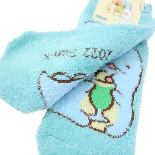 Japan San-X Fluffy Socks - Sumikko Gurashi : Tokage Blue - 2
