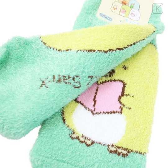 Japan San-X Fluffy Socks - Sumikko Gurashi / Penguin? Green - 2