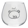 Japan San-X Swaying Glass Tumbler - Rilakkuma / Sad - 1