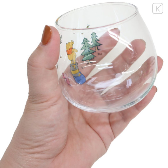 Japan Disney Swaying Glass Tumbler Pair Gift Set - Pooh - 2