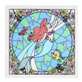 Japan Disney Stained Glass Coaster - Little Mermaid - 1
