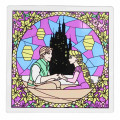 Japan Disney Stained Glass Coaster - Rapunzel - 1