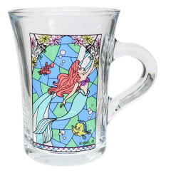 Japan Disney Stained Glass Mug - Little Mermaid