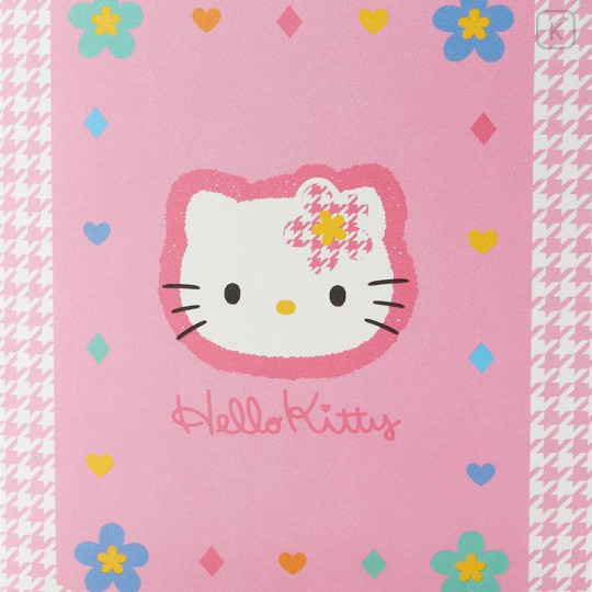 Japan Sanrio Original Card File - Hello Kitty : Houndstooth Flower - 6