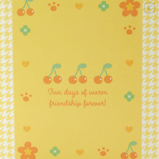 Japan Sanrio Original Card File - Pompompurin / Houndstooth Flower - 7