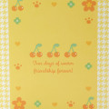 Japan Sanrio Original Card File - Pompompurin / Houndstooth Flower - 7