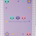 Japan Sanrio Original Card File - Kuromi / Houndstooth Flower - 7
