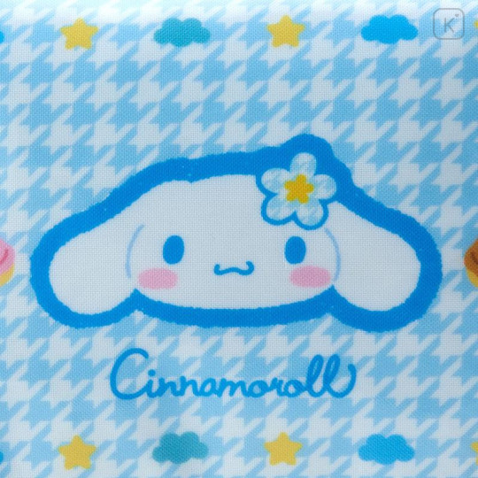 Japan Sanrio Original Pouch - Cinnamoroll / Houndstooth Flower - 5
