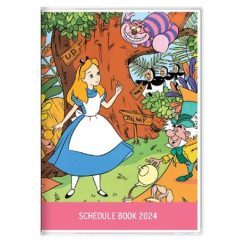 Japan Disney A6 Monthly Schedule Book - 2024 / Alice in Wonderland