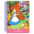 Japan Disney B6 Twin Ring Notebook - Alice in Wonderland / Retro - 1