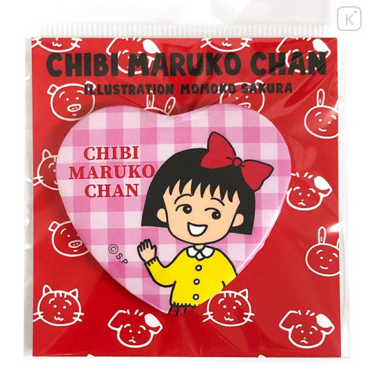Japan Chibi Maruko-chan Can Badge - Lady - 1