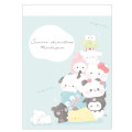 Japan Sanrio Mini Notepad - Funyumaru : Blue - 1