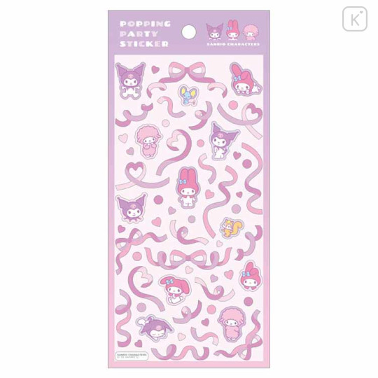 Japan Sanrio Topping Party Sticker - Kuromi & Melody & Sweet Piano - 1