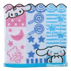 Japan Sanrio Jacquard Towel Handkerchief - Cinnamoroll / Milk Friend