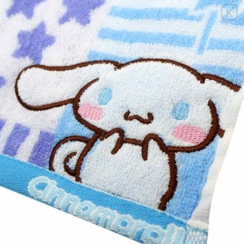 Japan Sanrio Jacquard Towel Handkerchief - Cinnamoroll / Milk Friend - 3