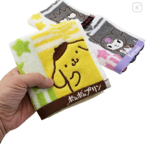 Japan Sanrio Jacquard Towel Handkerchief - Kuromi / Friend - 3