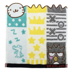 Japan Sanrio Jacquard Towel Handkerchief - Bad Badtz-maru / Friend