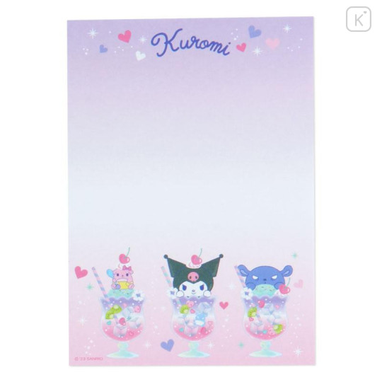 Japan Sanrio Original A6 Memo Set - Kuromi - 5