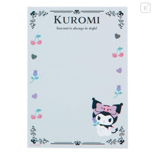 Japan Sanrio Original A6 Memo Set - Kuromi - 7