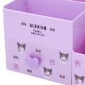 Japan Sanrio Original Cosmetic Storage Box - Kuromi - 4