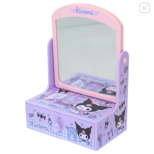 Japan Sanrio Mini Dressing Table / Mirror - Kuromi - 1