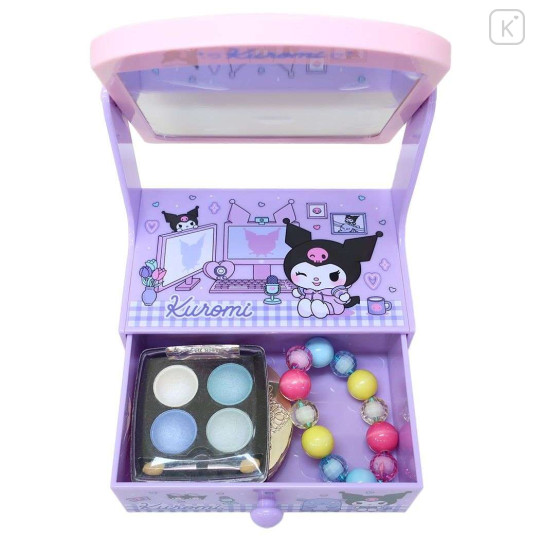 Japan Sanrio Mini Dressing Table / Mirror - Kuromi - 3