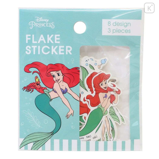Japan Disney Sticker Set - Ariel / Green Sea - 1
