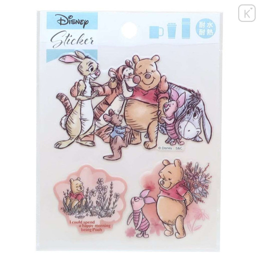 Japan Disney Vinyl Sticker Set - Pooh / Friends - 1