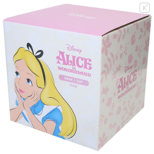 Japan Disney Coin Bank Figure - Alice in Wonderland / Pink Tea Cup - 5