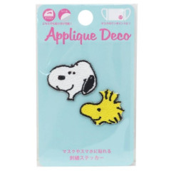 Japan Peanuts Embroidery Iron-on Applique Patch / Snoopy & Woodstock Smile