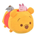 Japan Disney Store Tsum Tsum Fluffy Plush Tissue Box Cover - Pooh : Piglet 10th Anniversary - 2
