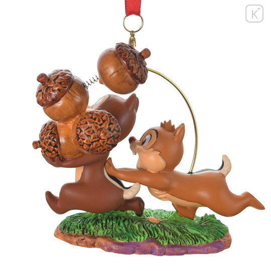 Japan Disney Store Ornament Figure - Chip & Dale : Chasing Each Other - 3