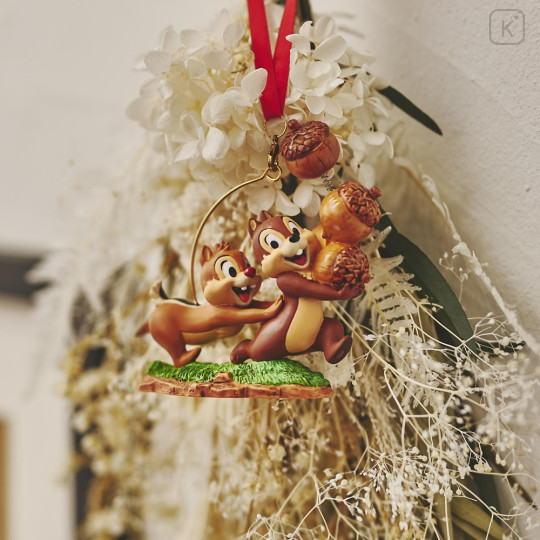 Japan Disney Store Ornament Figure - Chip & Dale : Chasing Each Other - 5