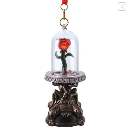 Japan Disney Store Ornament LED Figure - Beauty and The Beast : Magic Rose - 1
