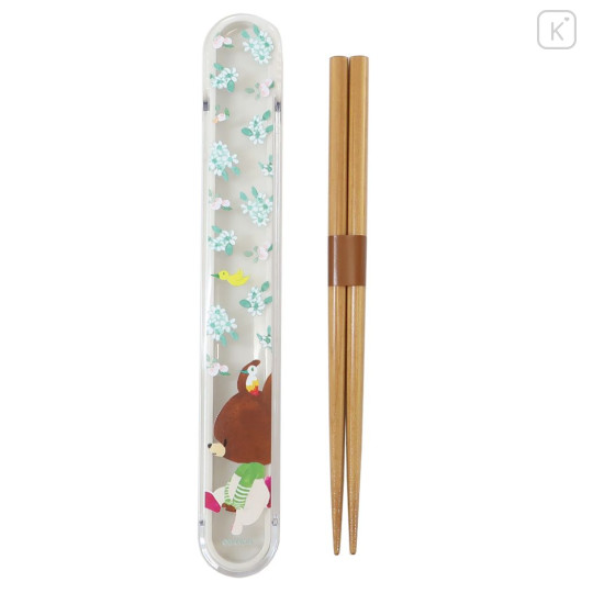 Japan The Bears School Chopsticks Box Set - Jackie / Flower Crown B - 1