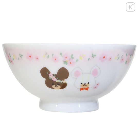 Japan The Bears School Rice Bowl - Jackie & David / Flower Crown - 1