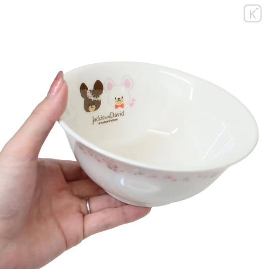 Japan The Bears School Mini Ramen Bowl - Jackie & David / Flower Crown - 3